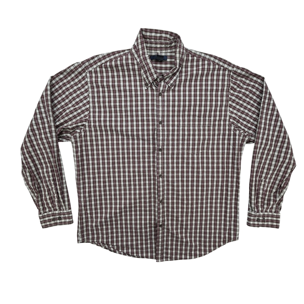 GAP Shirt Mens XL Button Down Plaid Long Sleeve Casual Classic Checked Top